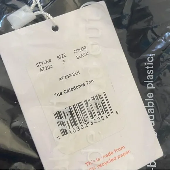 Andie Black Caledonia Criss Cross Back Bikini Top Sz S NWT - Picture 8 of 14